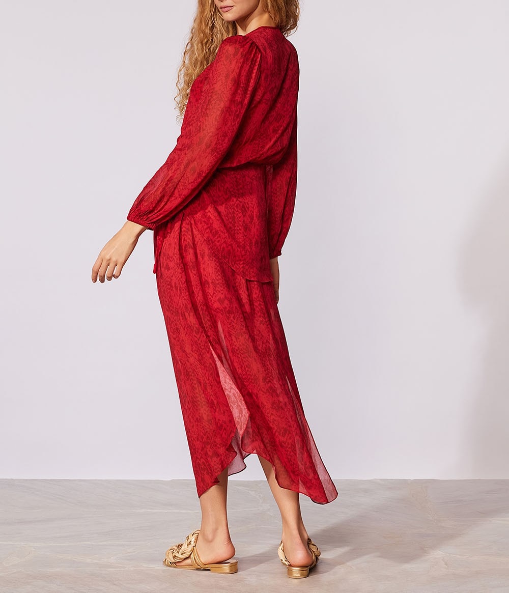 Vestido Paysage Cia Maritima Vermelho-3