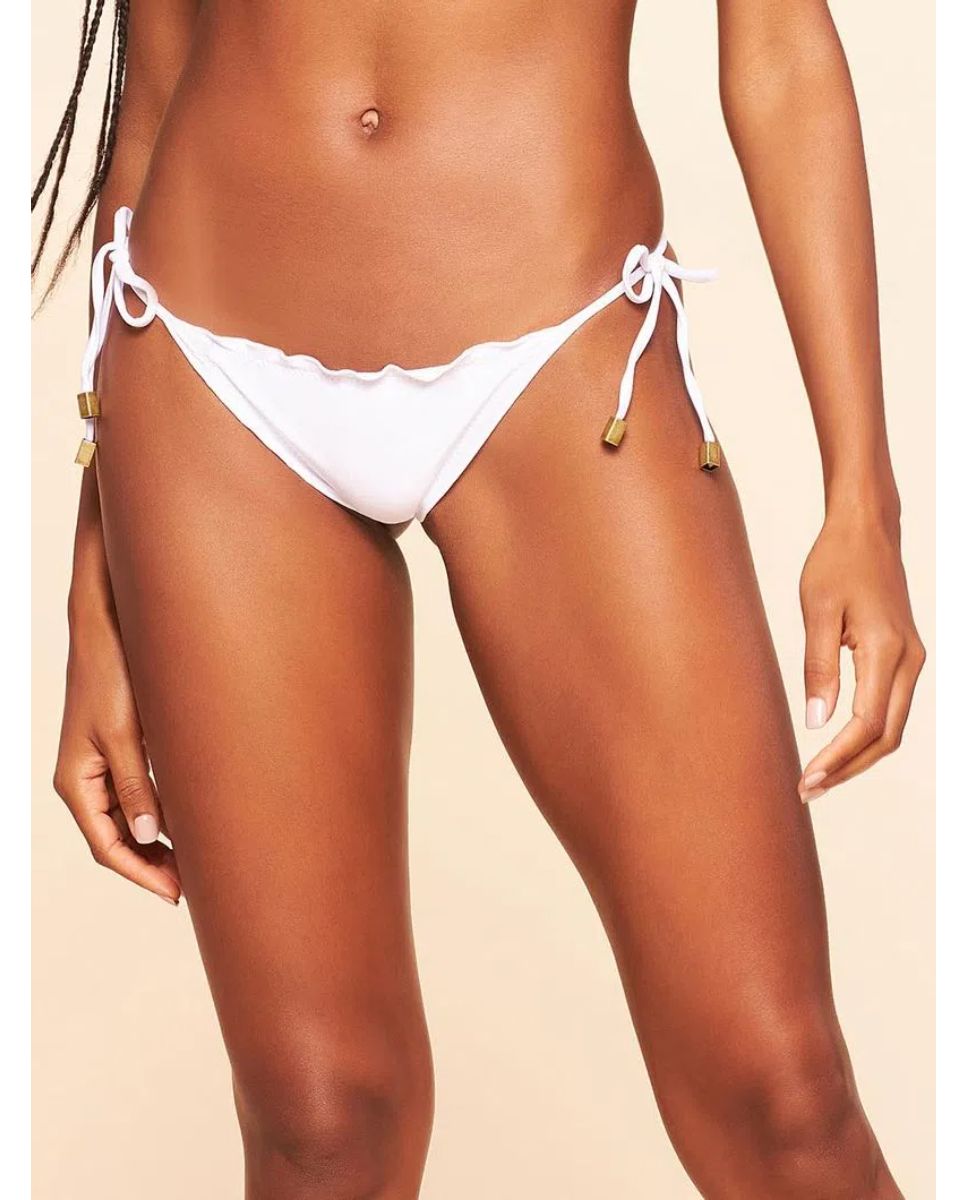 Tanga de Biquíni Lisos Coordenados Cia Maritima Branco Branco-1