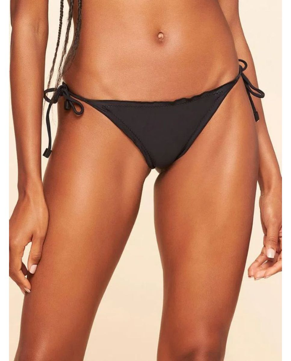 Tanga de Biquíni Lisos Coordenados Cia Maritima Preto Preto-1