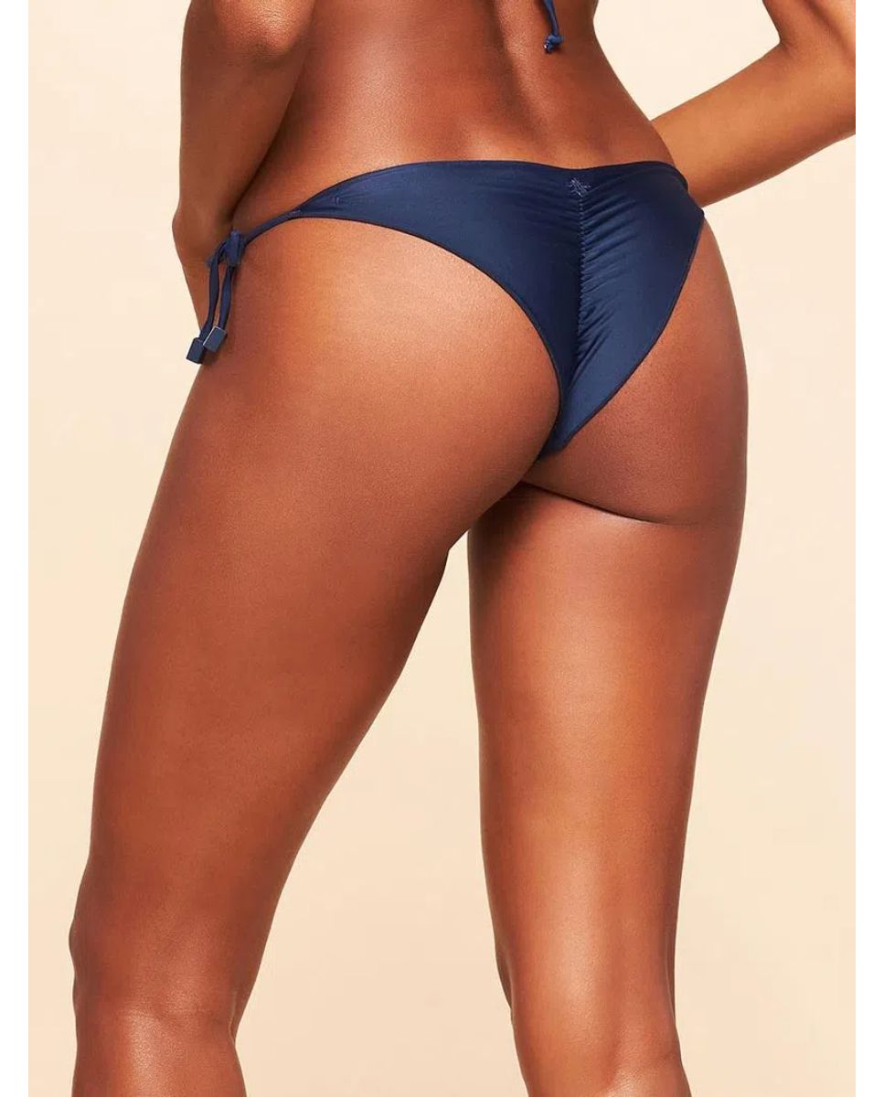 Tanga de Biquíni Lisos Coordenados Cia Maritima Azul Azul-2