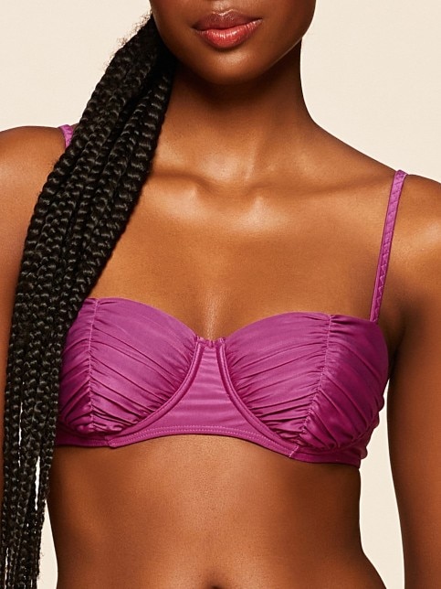 Top de Biquíni Liso Guapa Cia Maritima Roxo-1