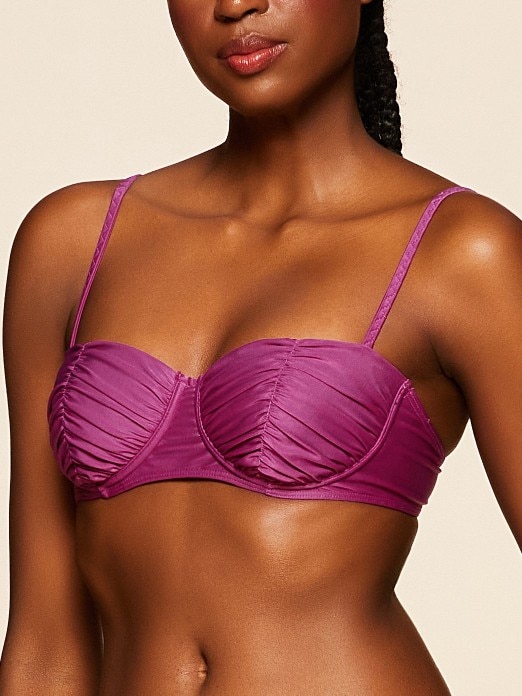 Top de Biquíni Liso Guapa Cia Maritima Roxo-2