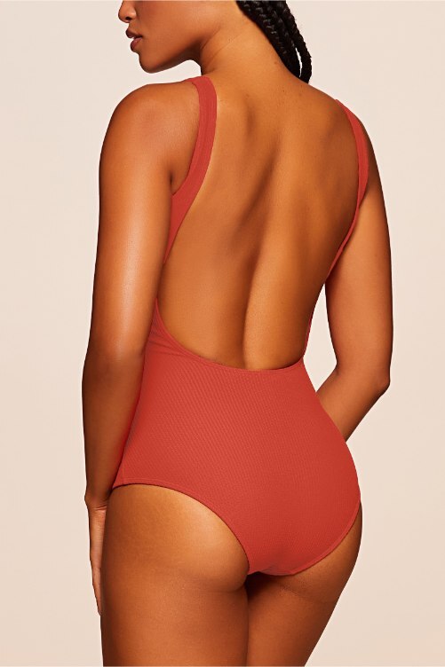 Fato de Banho Liso Brise Água Doce Vermelho-3