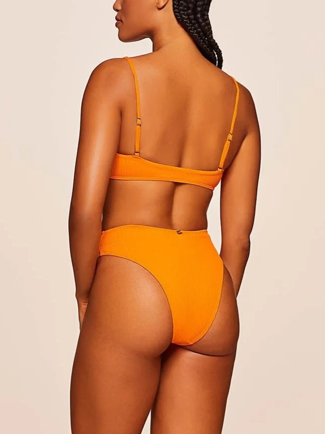 Biquíni Liso Sunny Água Doce Laranja-2