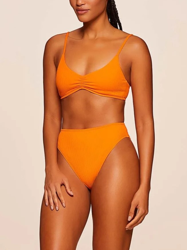 Biquíni Liso Sunny Água Doce Laranja-3