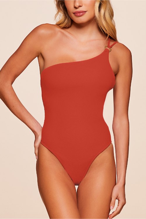 Fato de Banho Liso Brise Água Doce Vermelho-1