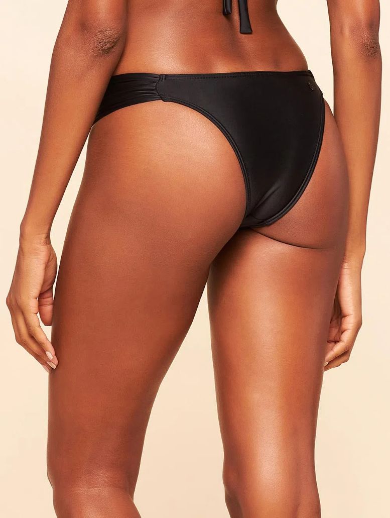 Tanga de Biquíni Lisos Coordenados Cia Maritima Preto Preto-2