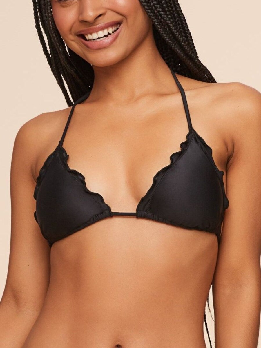 Top de Biquíni Liso Água Doce Preto-1