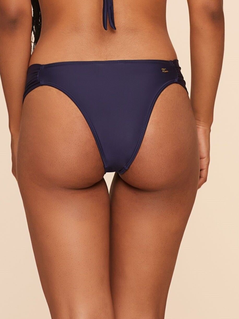 Tanga de Biquíni Liso Água Doce Azul-3