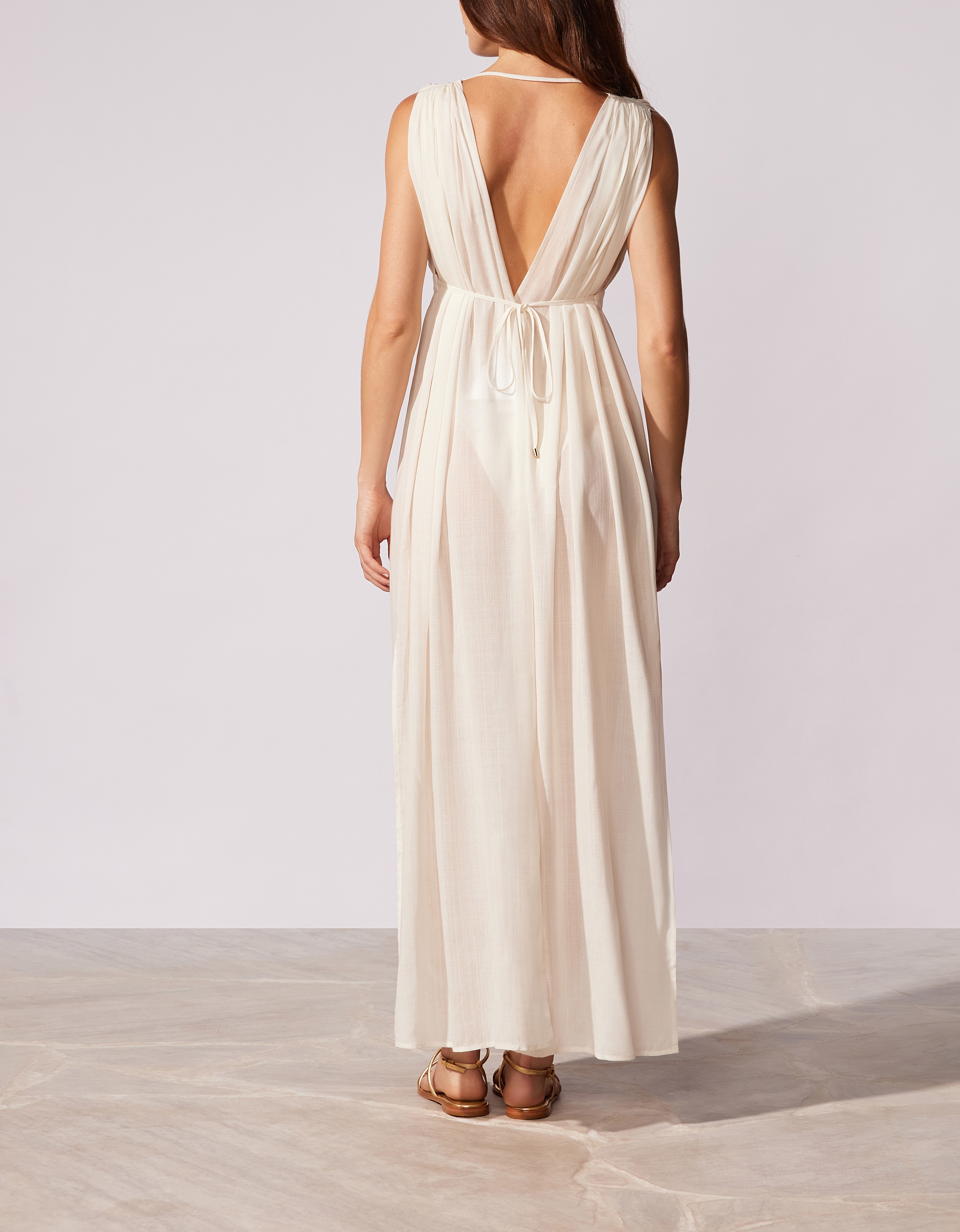 Vestido Cannes Cia Maritima Preto-3