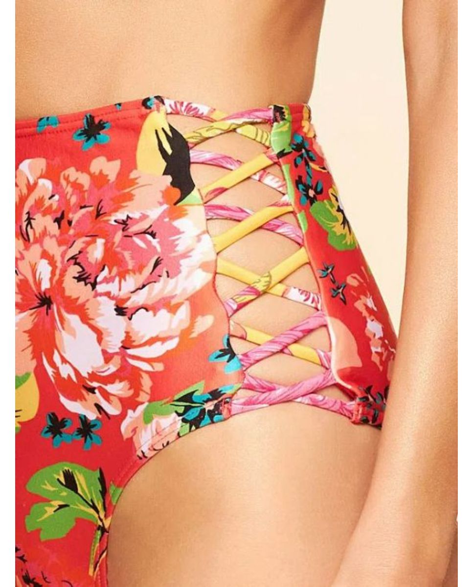 Tanga de Biquíni Chita Cia Maritima Vermelho Vermelho-4