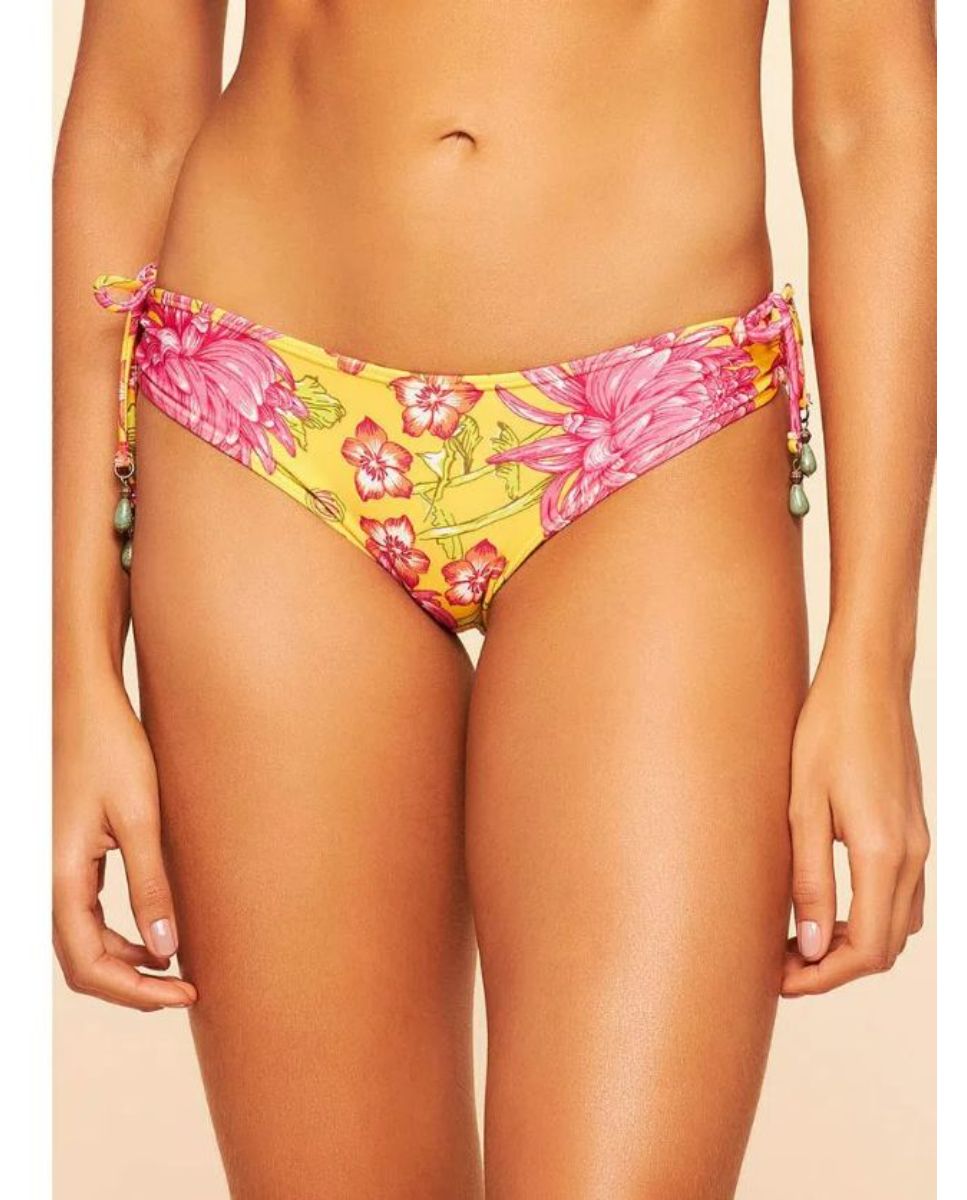 Imagem 0 de Tanga de Biquíni Chita Cia Maritima Amarelo