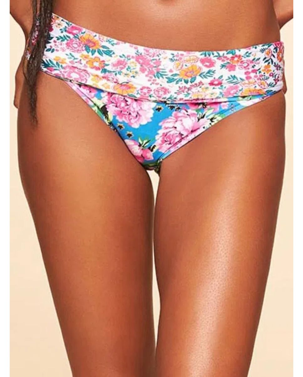 Tanga de Biquíni Bronzeada Cia Maritima Azul Azul-3