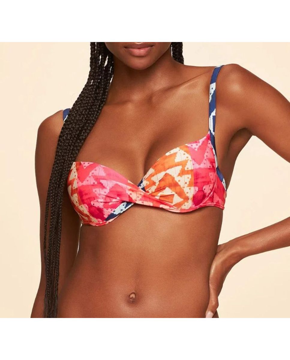 Top de Biquíni Ginga Cia Maritima Azul Azul-1