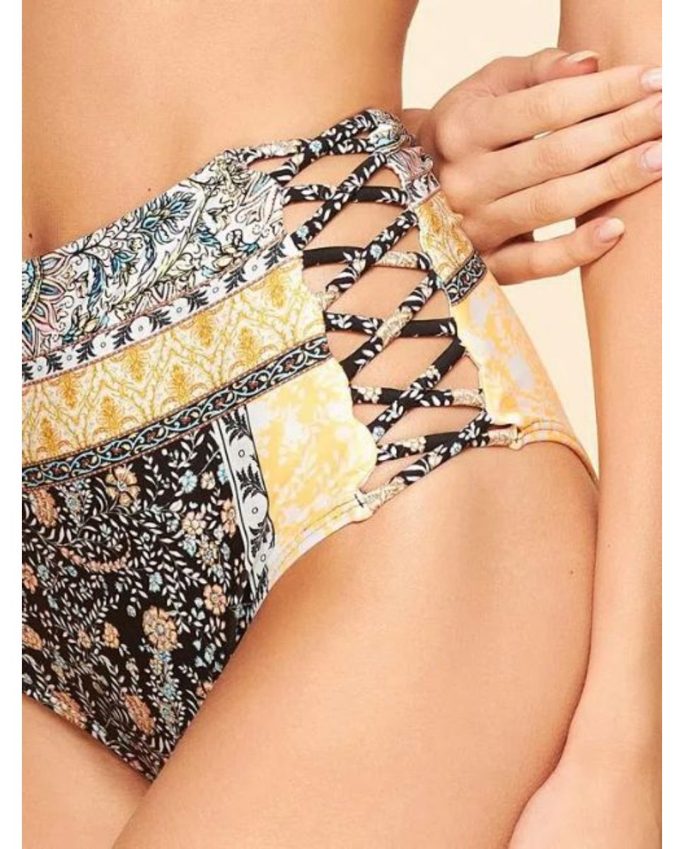 Tanga de Biquíni Brisa Cia Maritima Preto Preto-4