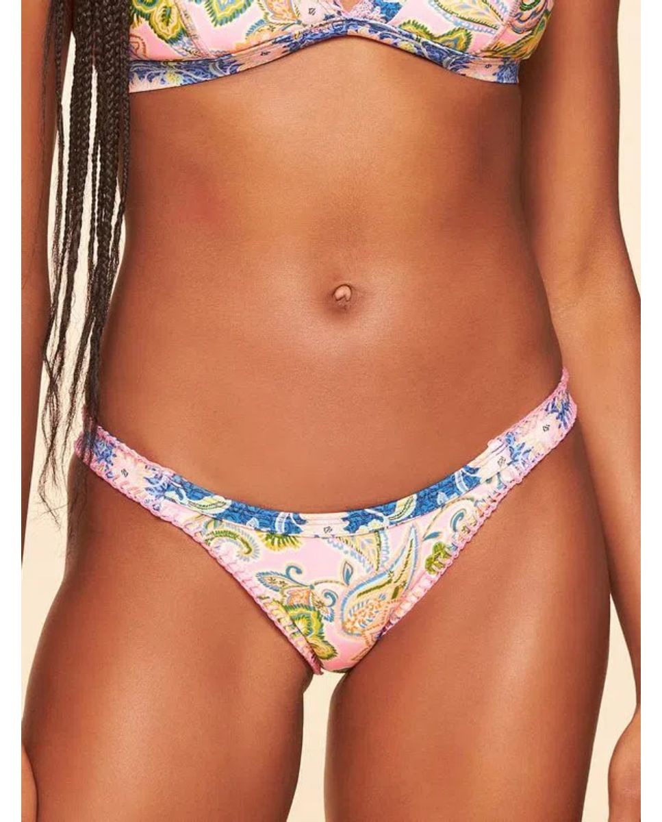 Tanga de Biquíni Bossa Cia Maritima Rosa Rosa-3