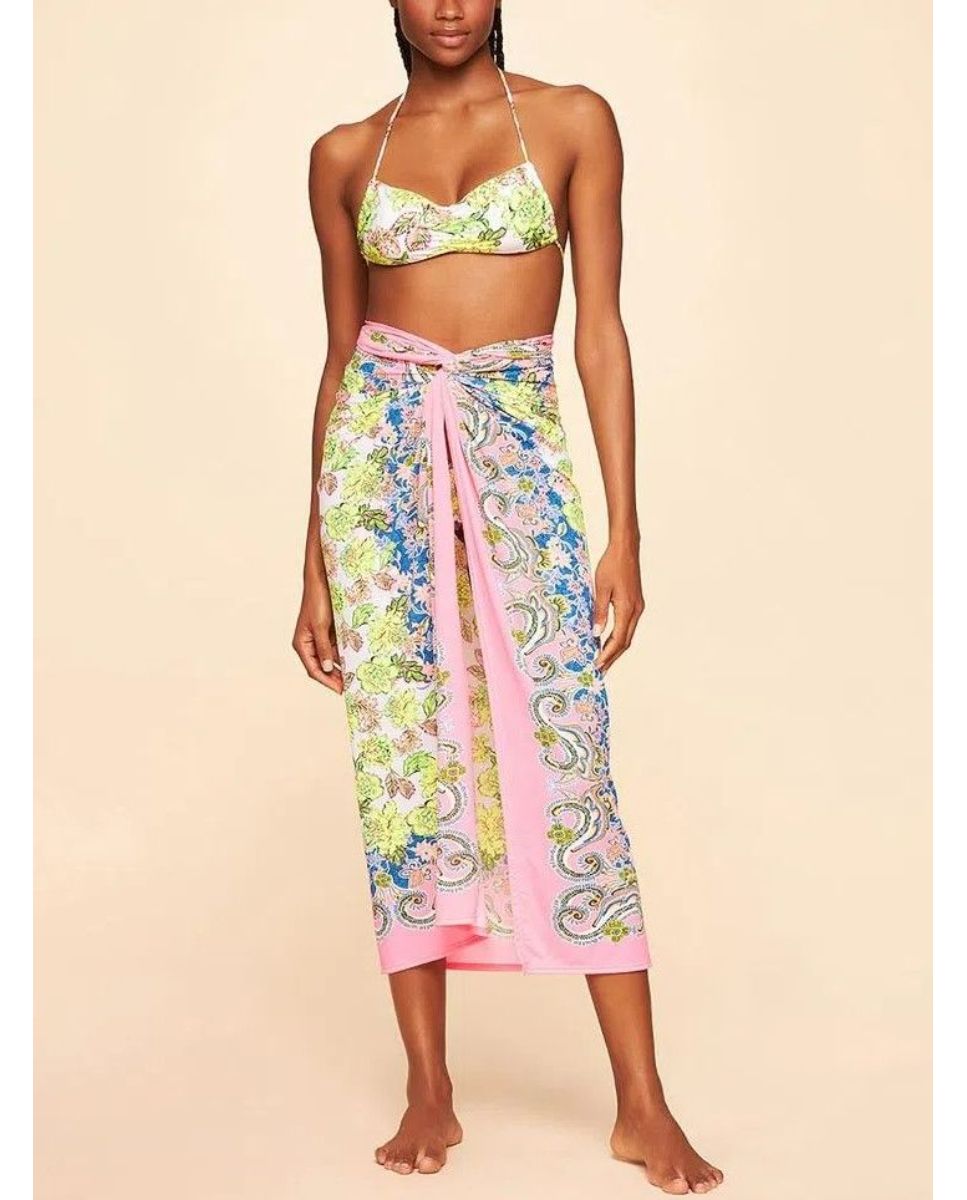 Imagem 0 de Canga Paréo de Praia Bossa Cia Maritima Branco