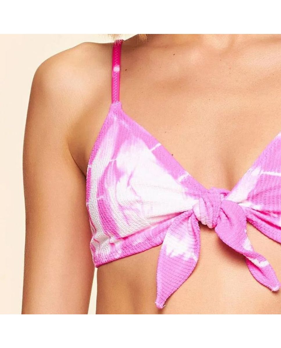 Top de Biquíni Ondas Cia Maritima Rosa Rosa-3