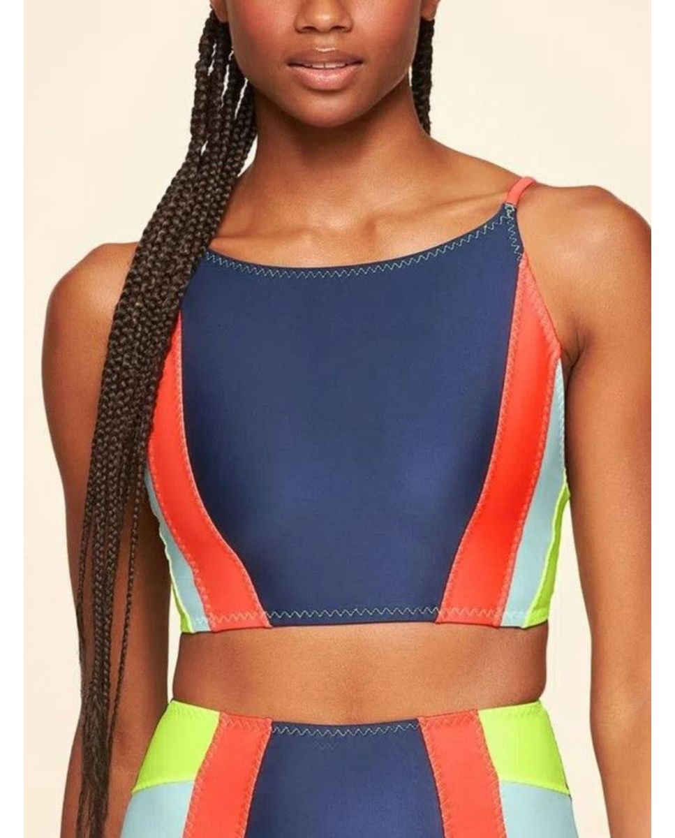 Imagem 0 de Crop Top Surf Colors Cia Maritima Azul