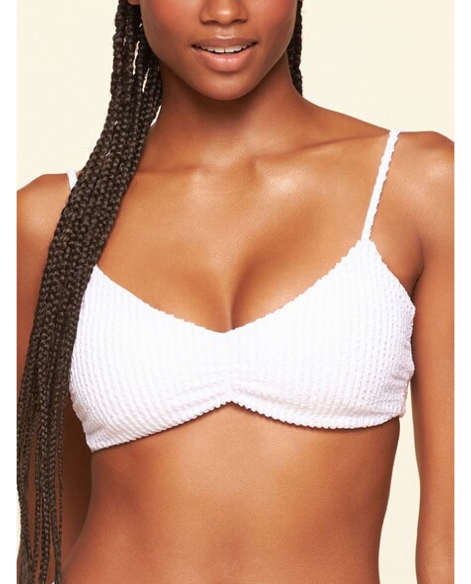 Top de Biquíni Lisos Praia Cia Maritima Branco Branco-1
