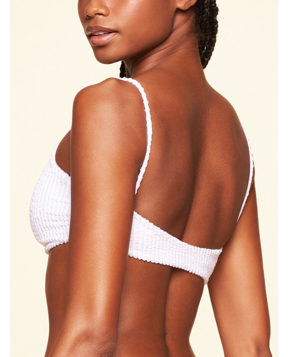 Top de Biquíni Lisos Praia Cia Maritima Branco Branco-2