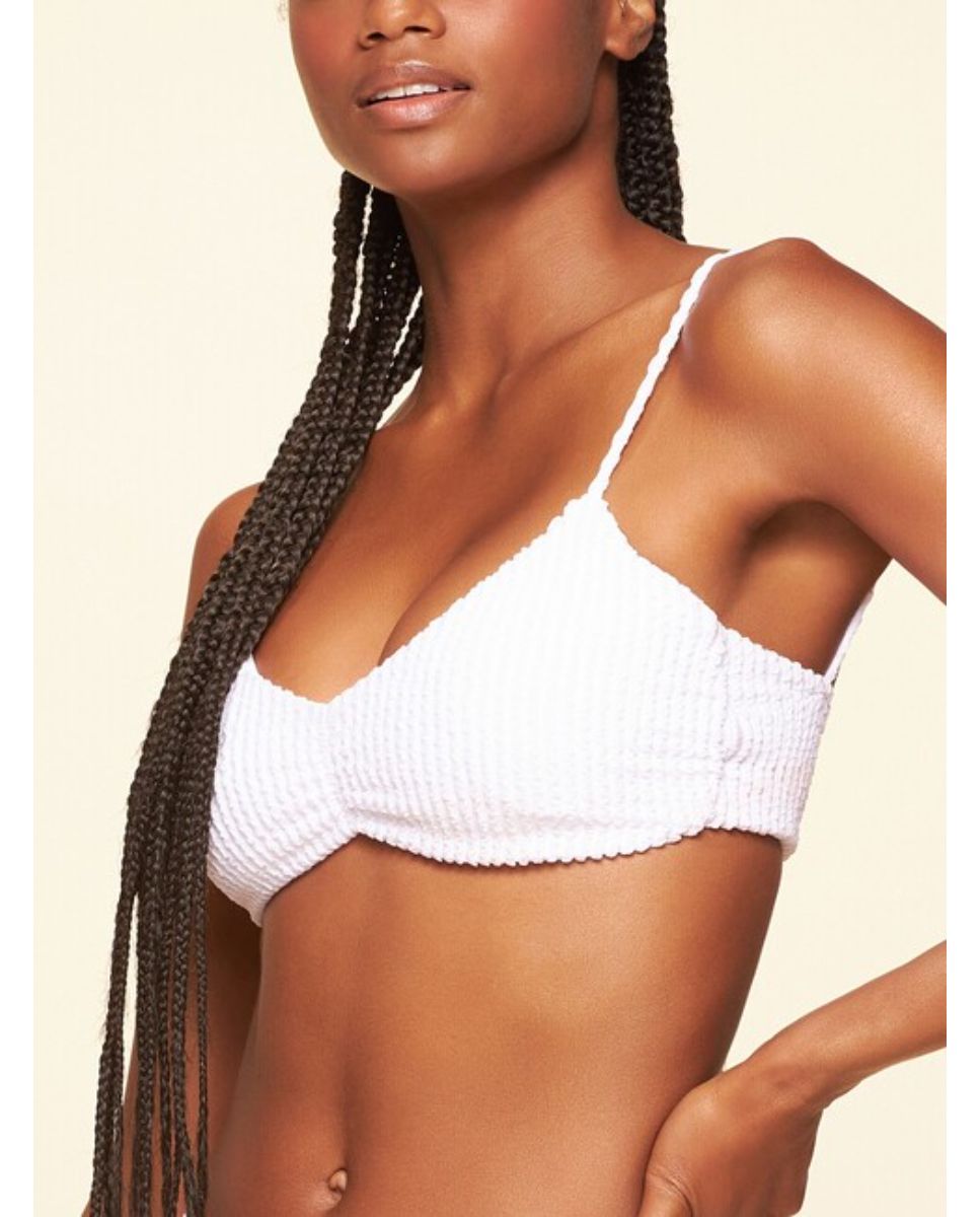 Top de Biquíni Lisos Praia Cia Maritima Branco Branco-3