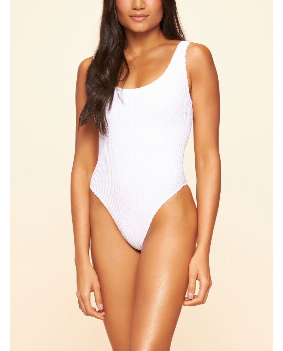 Fato de Banho Lisos Praia Cia Maritima Branco Branco-1
