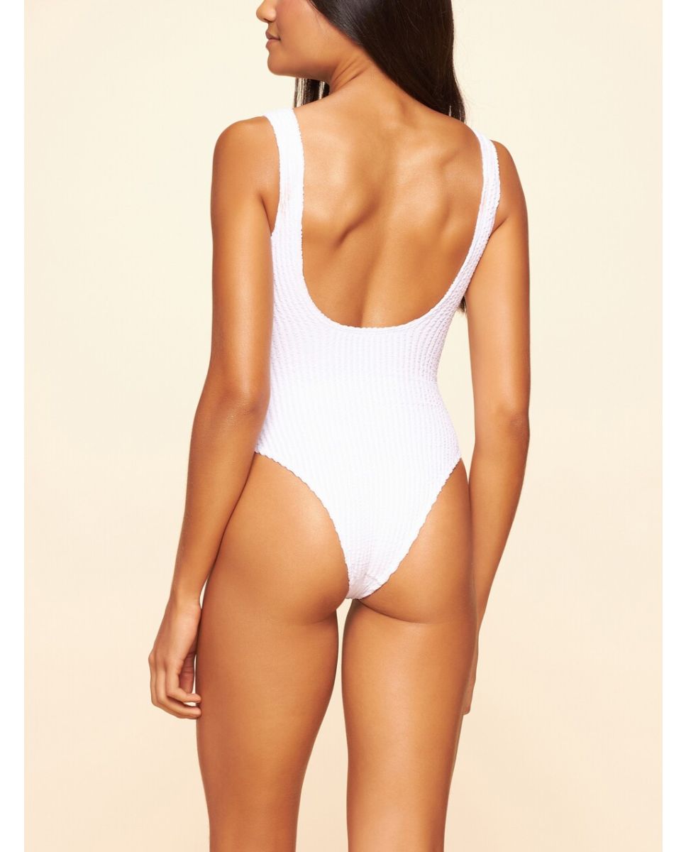 Fato de Banho Lisos Praia Cia Maritima Branco Branco-2