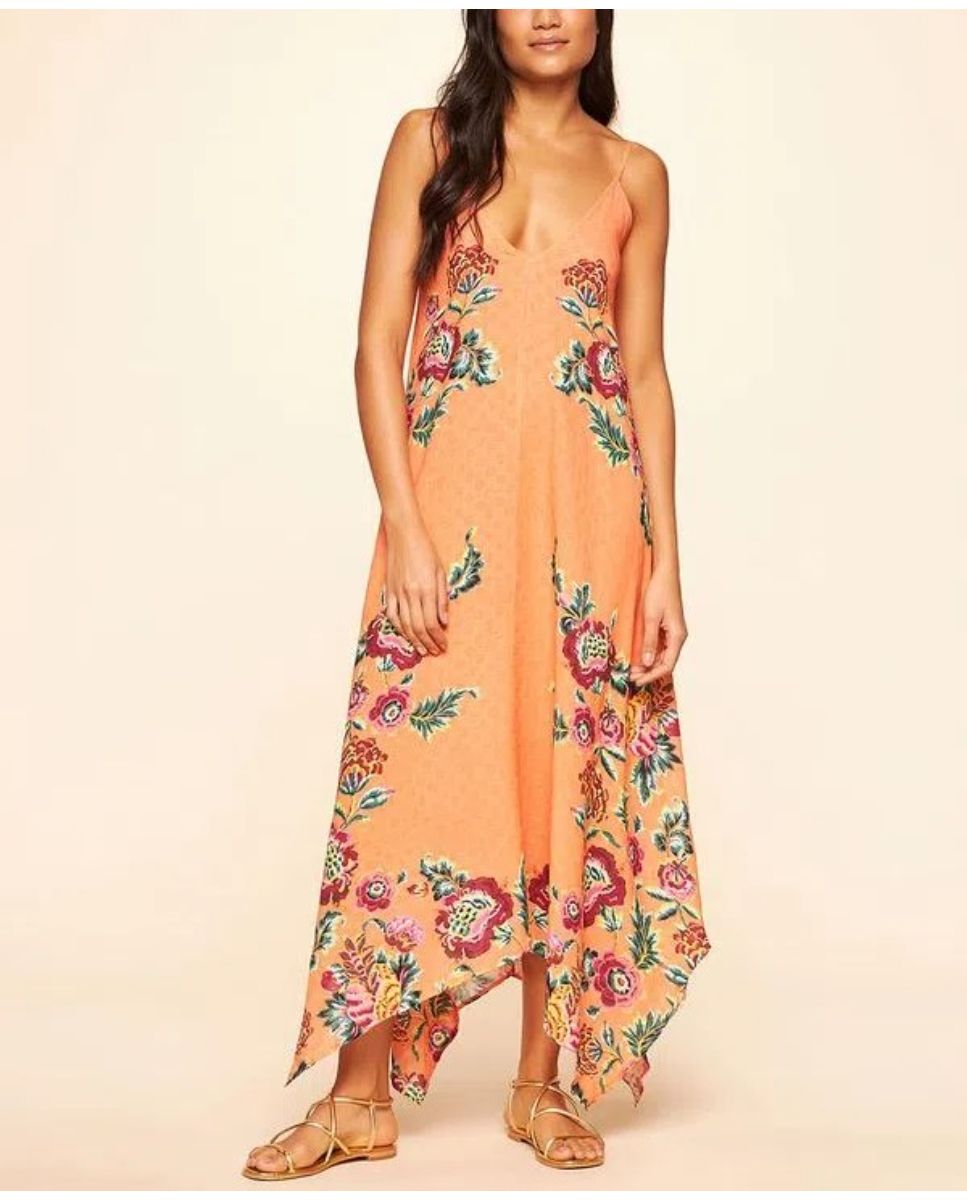Imagem 0 de Vestido Pé na Areia Cia Maritima Laranja