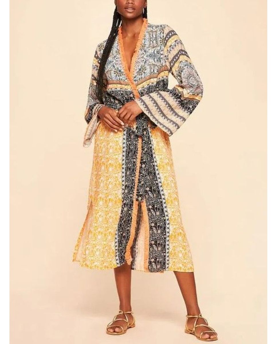 Imagem 0 de Kimono Brisa Cia Maritima Preto