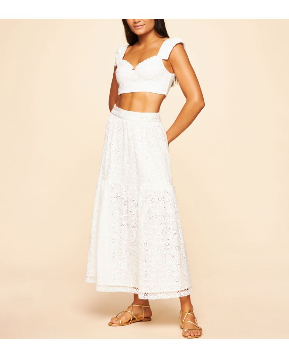 Imagem 0 de Saia Celebrar Cia Maritima Branco