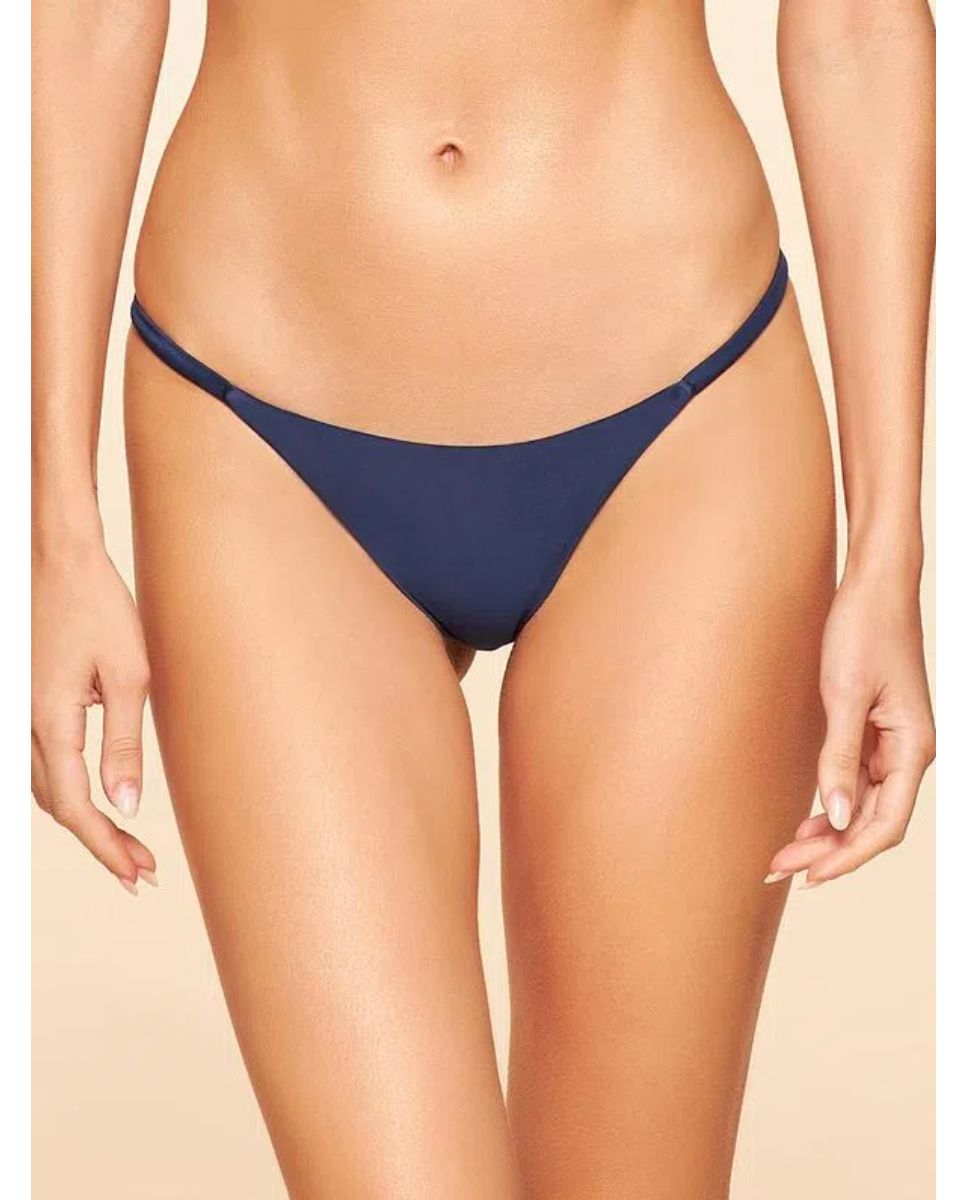Tanga de Biquíni Lisos Coordenados Cia Maritima Azul Azul-1