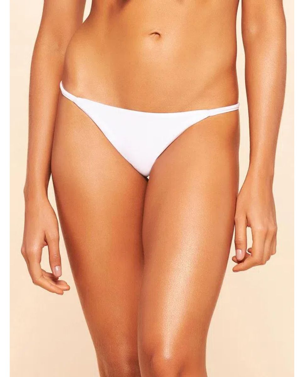 Tanga de Biquíni Lisos Coordenados Cia Maritima Branco Branco-1