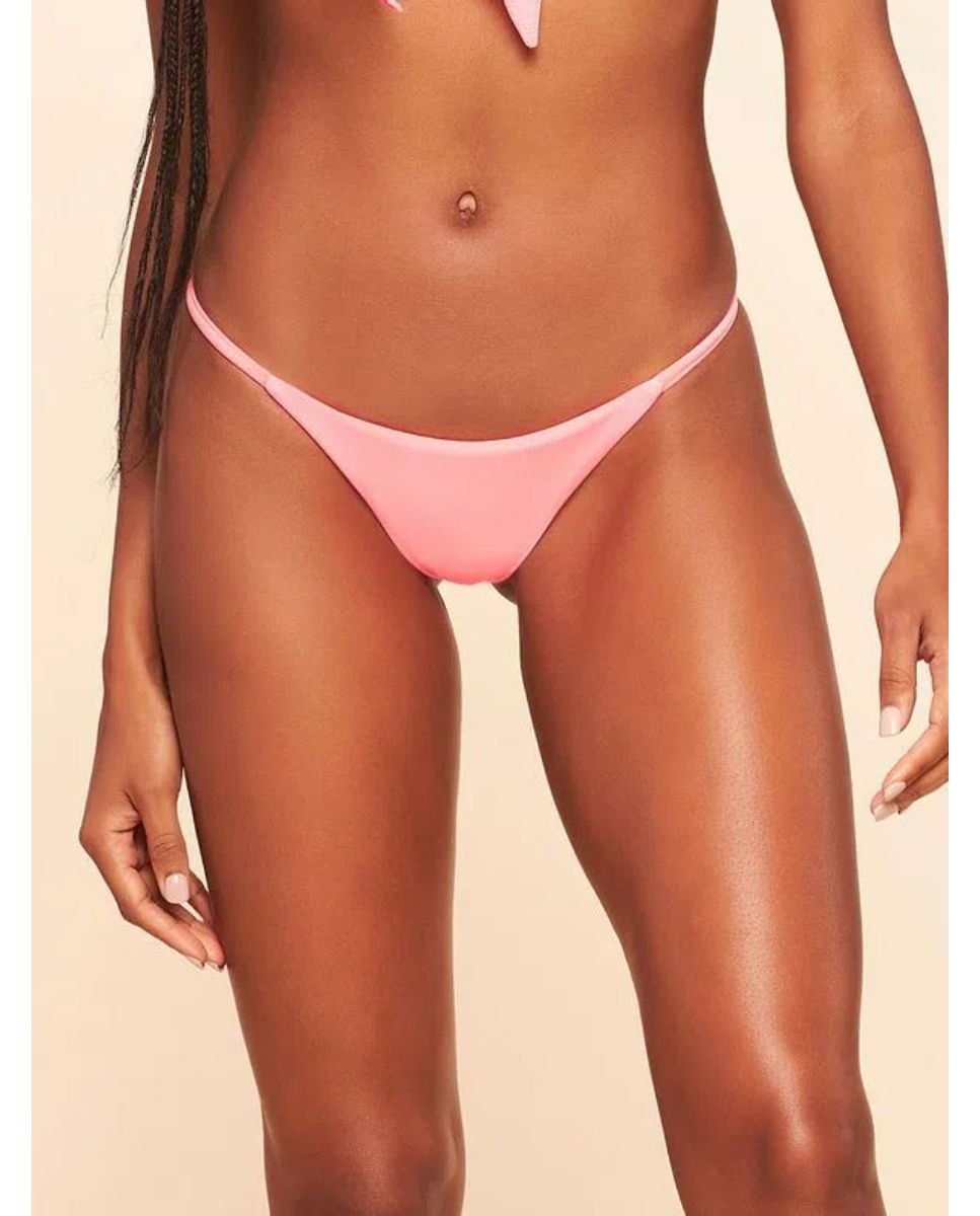 Tanga de Biquíni Lisos Coordenados Cia Maritima Rosa Rosa-1