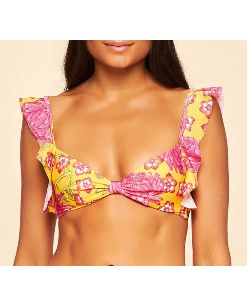 Imagem 0 de Top de Biquíni Chita Cia Maritima Amarelo