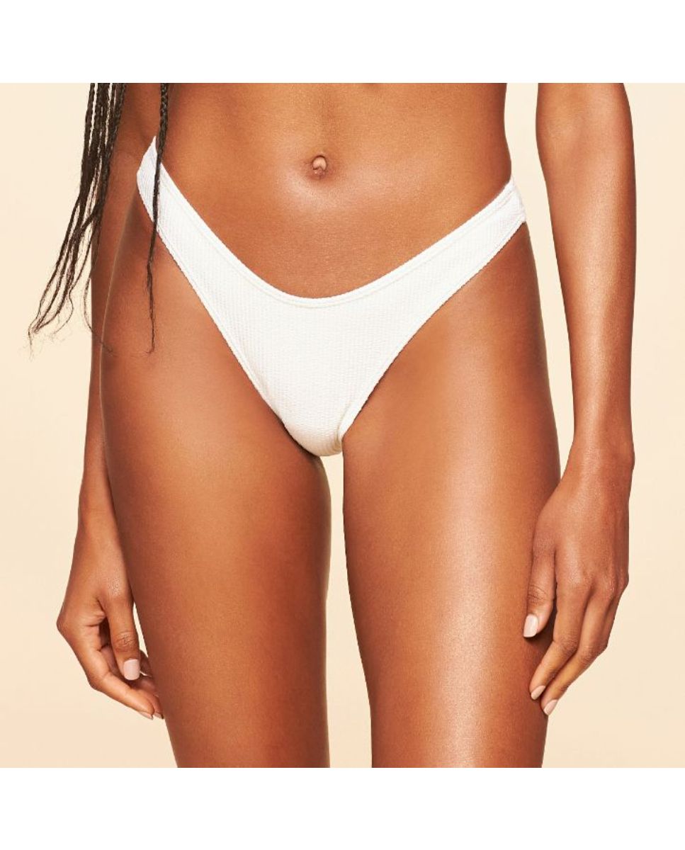 Tanga de Biquíni Lisos Tropical Cia Maritima Creme Creme-1