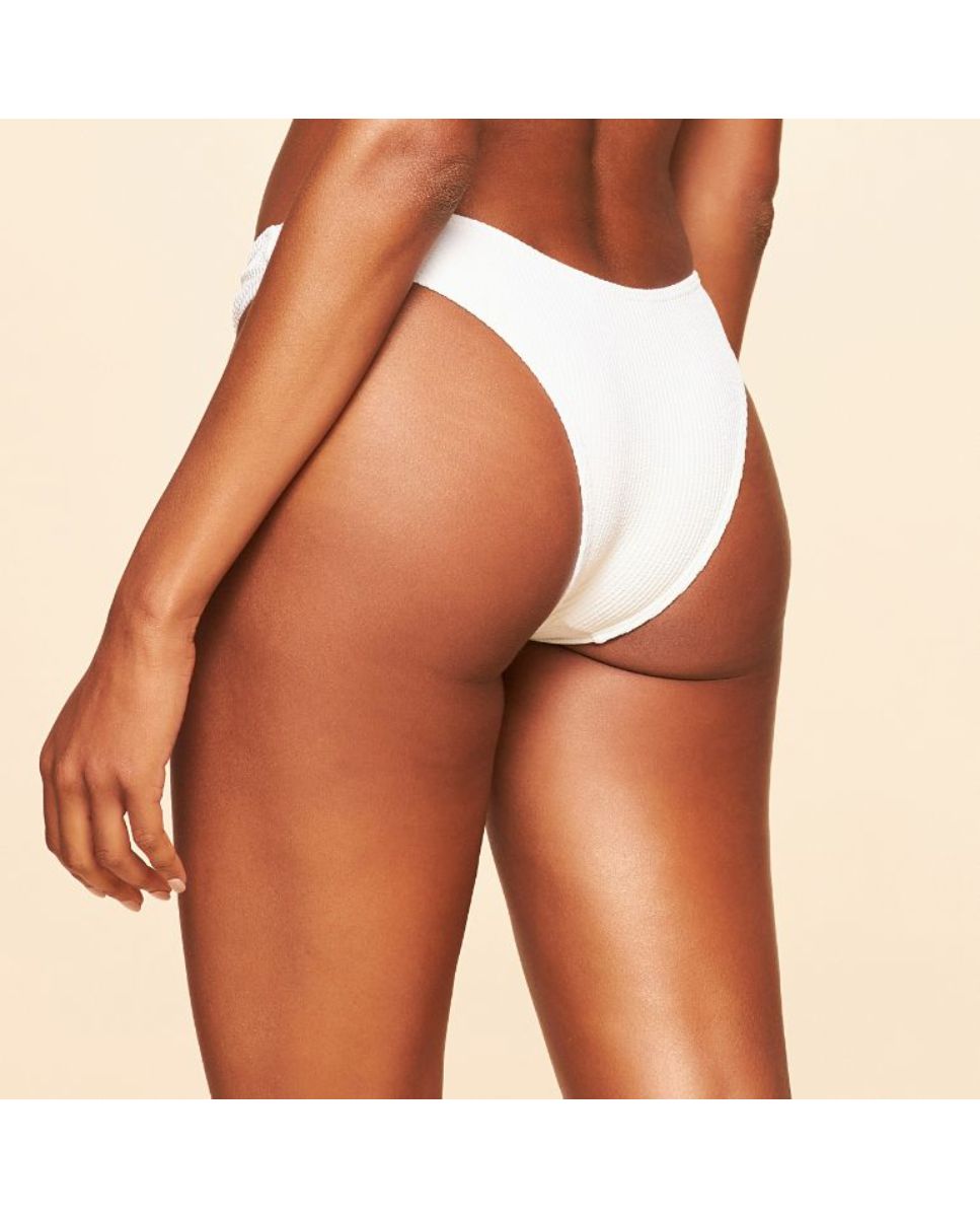 Tanga de Biquíni Lisos Tropical Cia Maritima Creme Creme-2