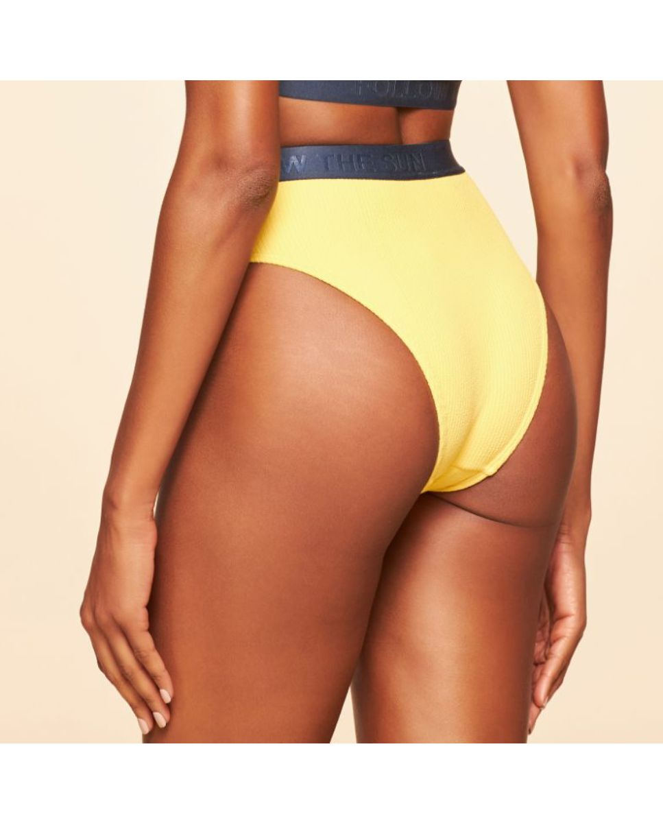 Tanga de Biquíni Lisos Tropical Cia Maritima Amarelo Amarelo-2