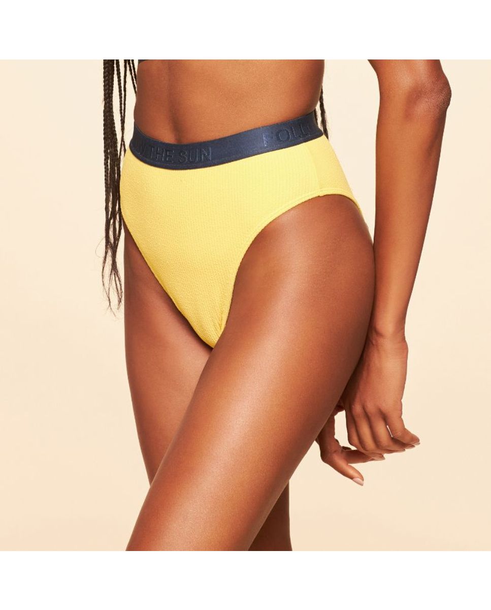 Tanga de Biquíni Lisos Tropical Cia Maritima Amarelo Amarelo-3