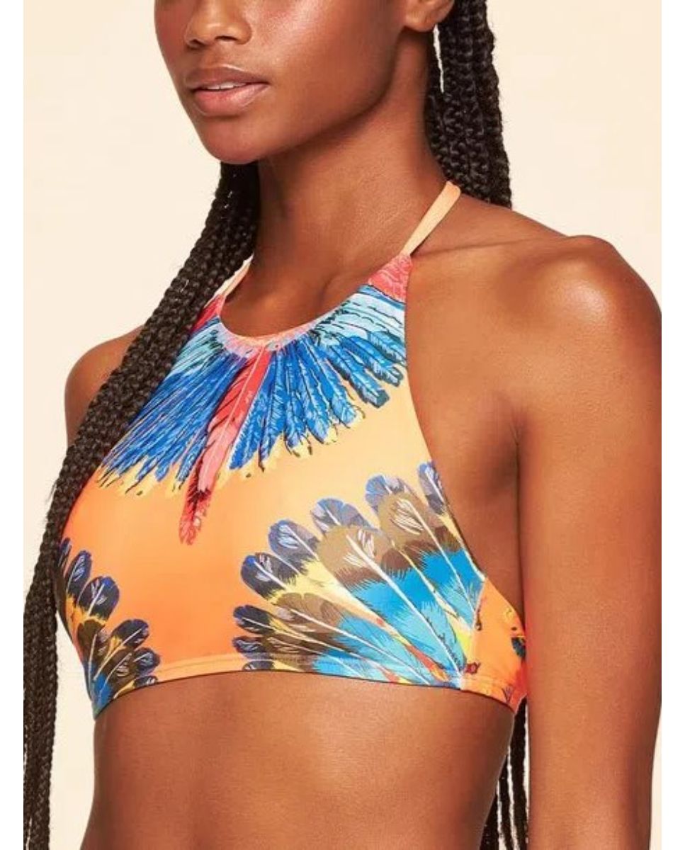Top de Biquíni Tropical Cia Maritima Laranja Laranja-3