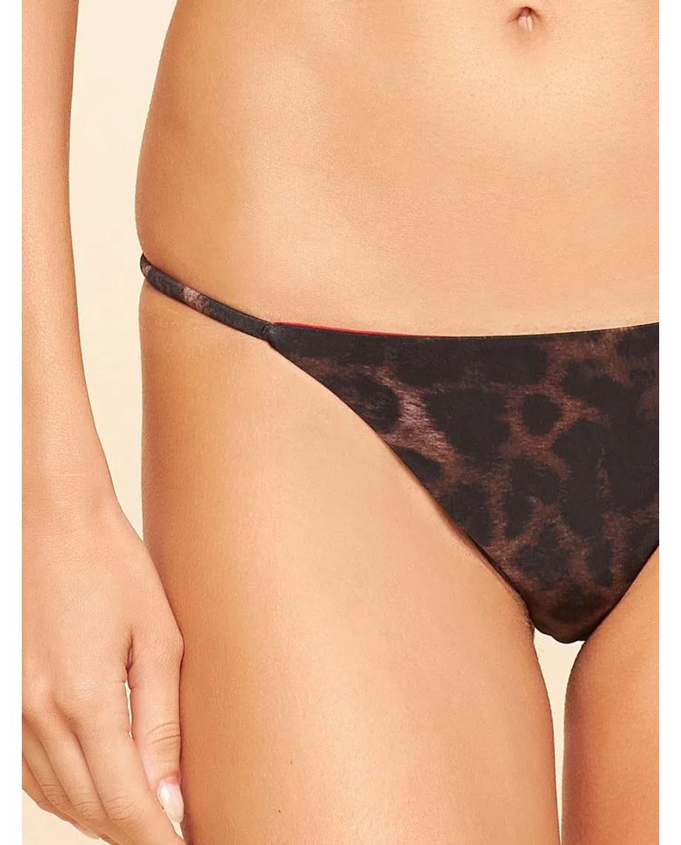 Tanga de Biquíni Natural Cia Maritima Castanho Castanho-3