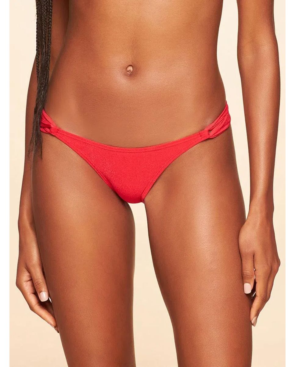 Tanga de Biquíni Natural Cia Maritima Vermelho Vermelho-1