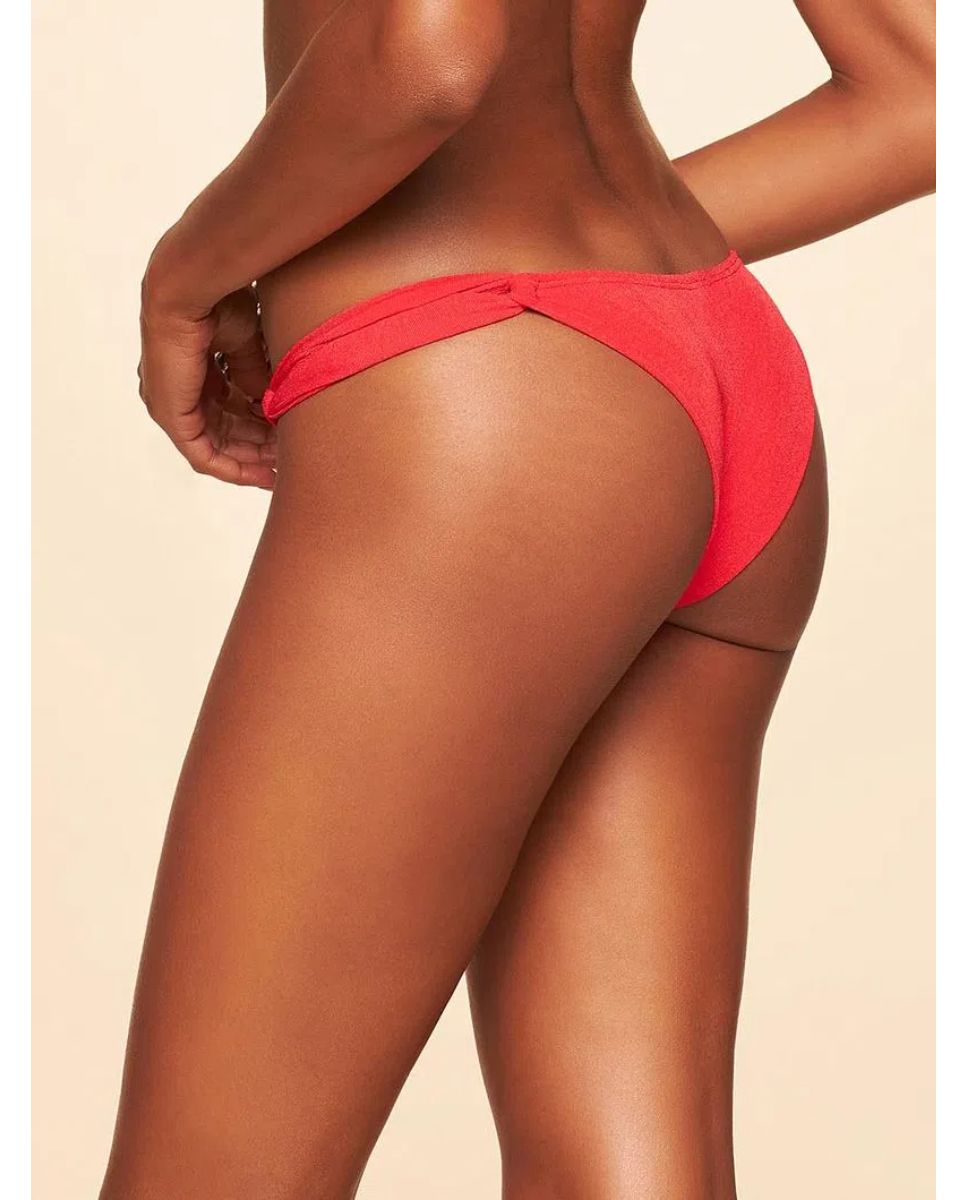 Tanga de Biquíni Natural Cia Maritima Vermelho Vermelho-2