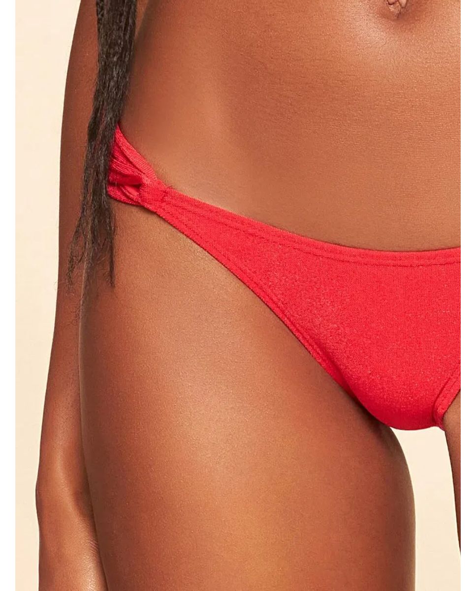 Tanga de Biquíni Natural Cia Maritima Vermelho Vermelho-3