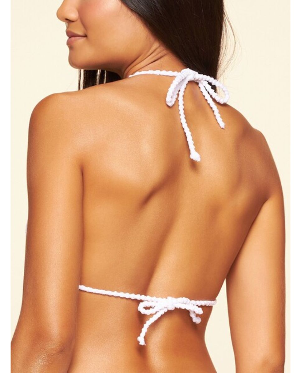 Top de Biquíni Lisos Praia Cia Maritima Branco Branco-2