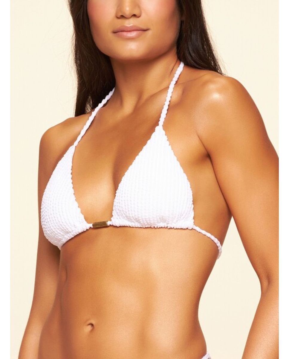 Top de Biquíni Lisos Praia Cia Maritima Branco Branco-3