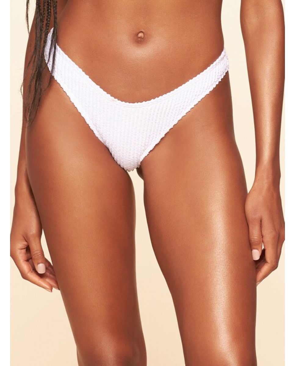 Tanga de Biquíni Lisos Praia Cia Maritima Branco Branco-1