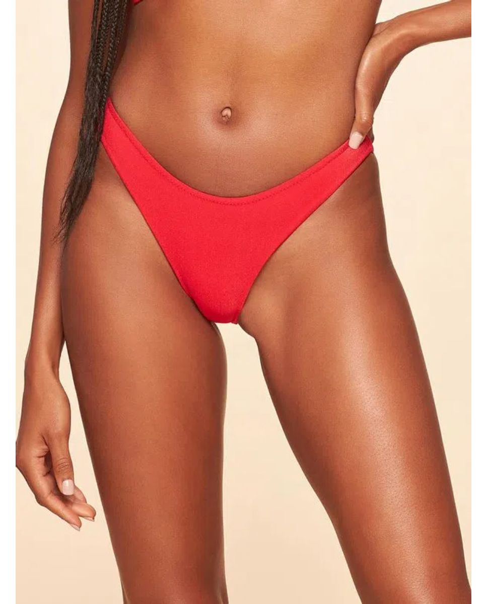 Tanga de Biquíni Natural Cia Maritima Vermelho Vermelho-1