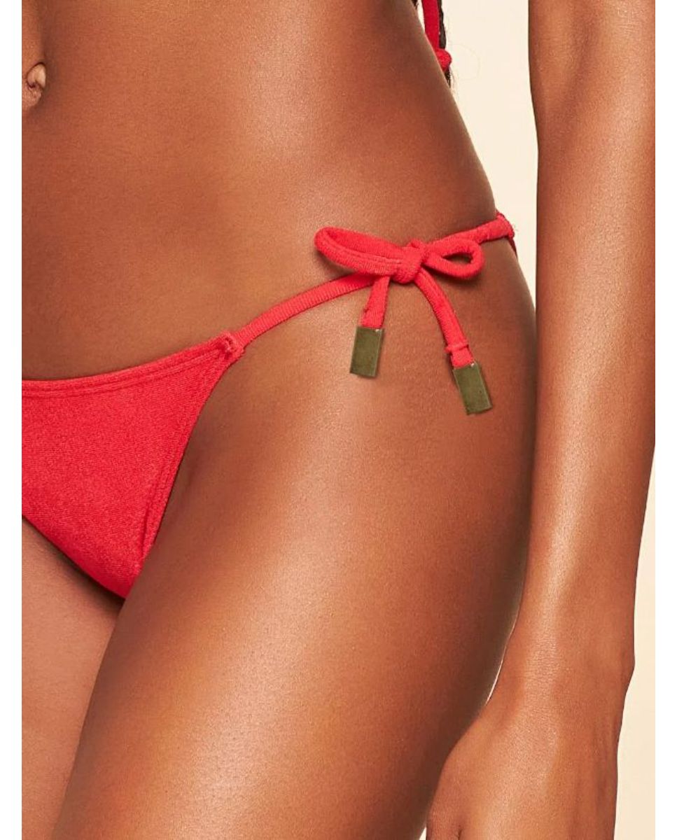 Tanga de Biquíni Natural Cia Maritima Vermelho Vermelho-3