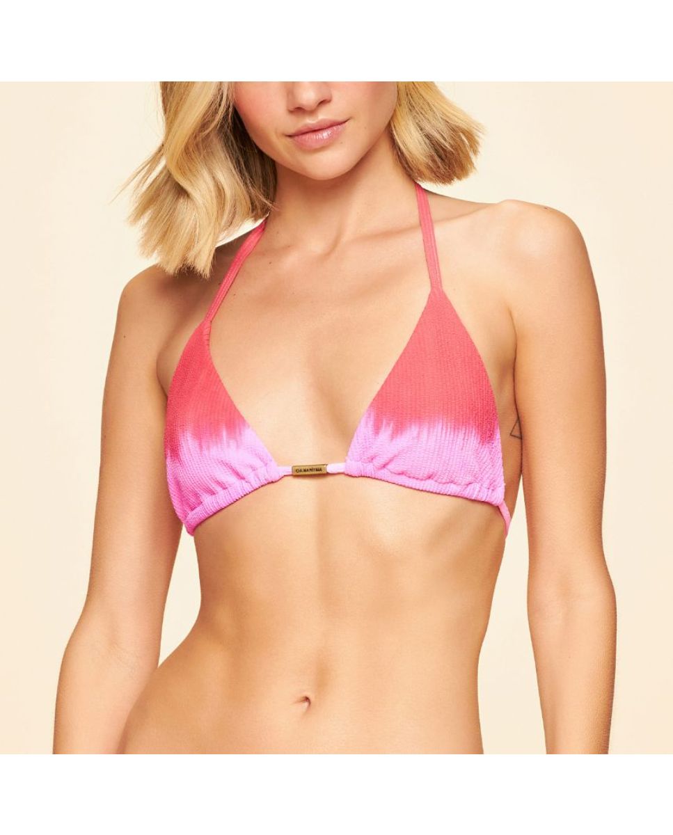 Top de Biquíni Iluminada Cia Maritima Rosa Rosa-1